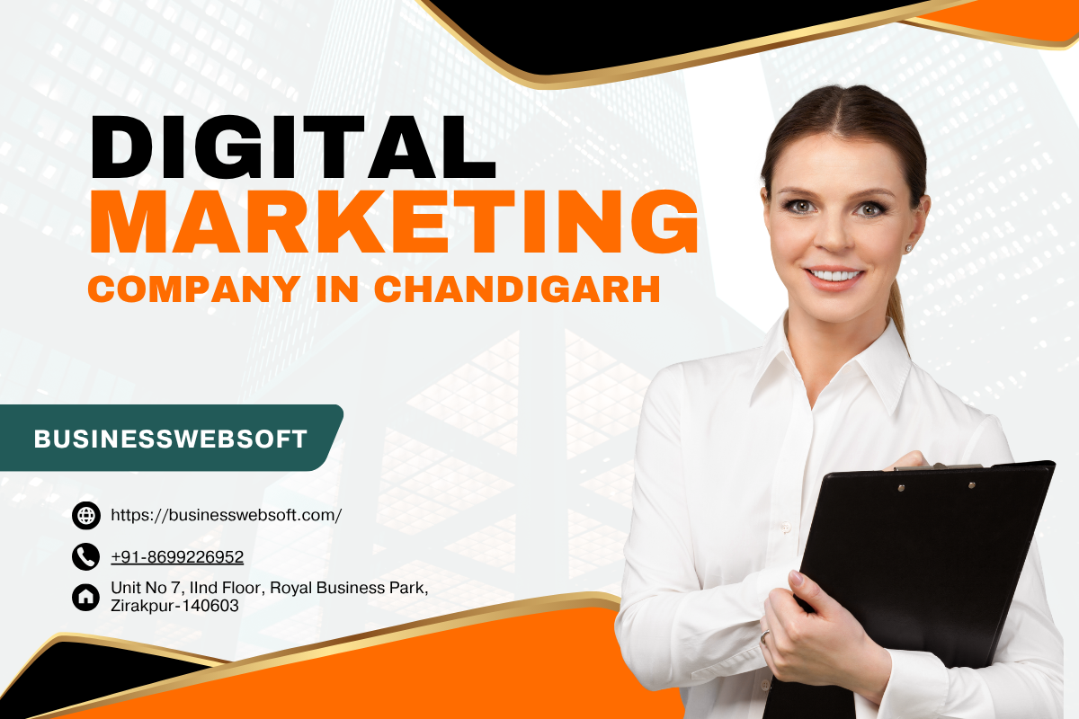 Digital Marketing Company in Chandigarh offering SEO, Google Ads, social media marketing, and web development services by Business WebSoft