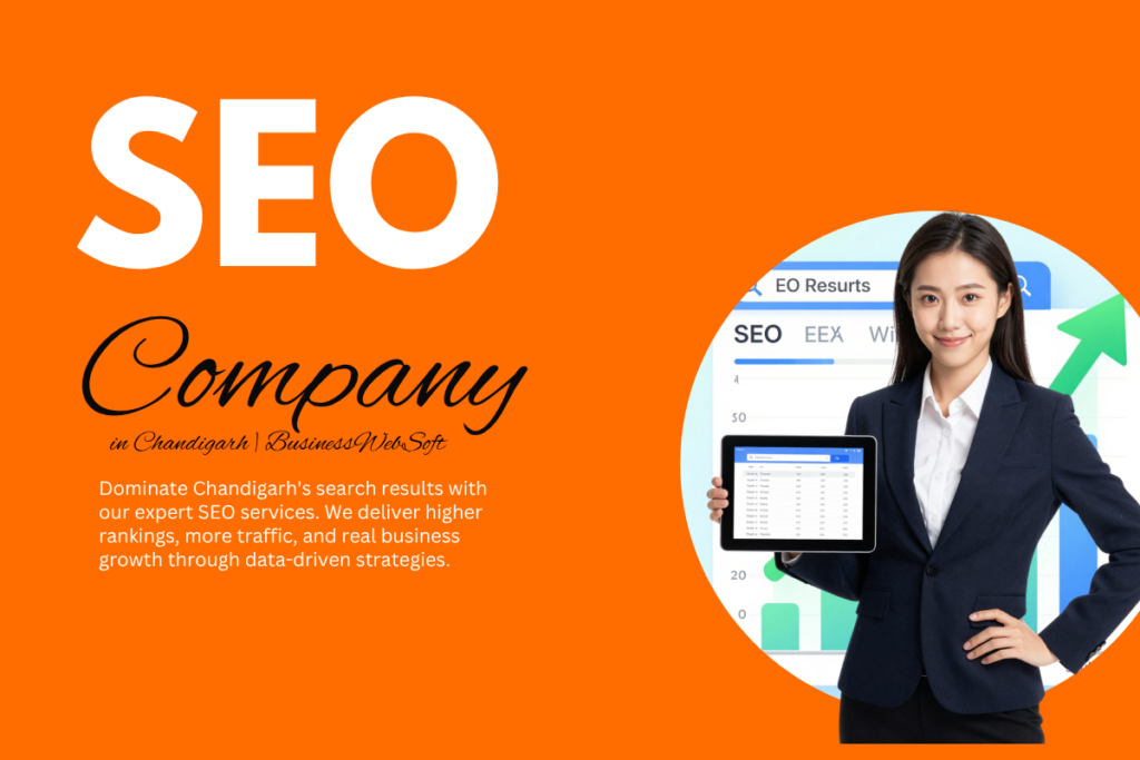 SEO Company in Chandigarh by Business WebSoft offering professional SEO services for higher Google rankings