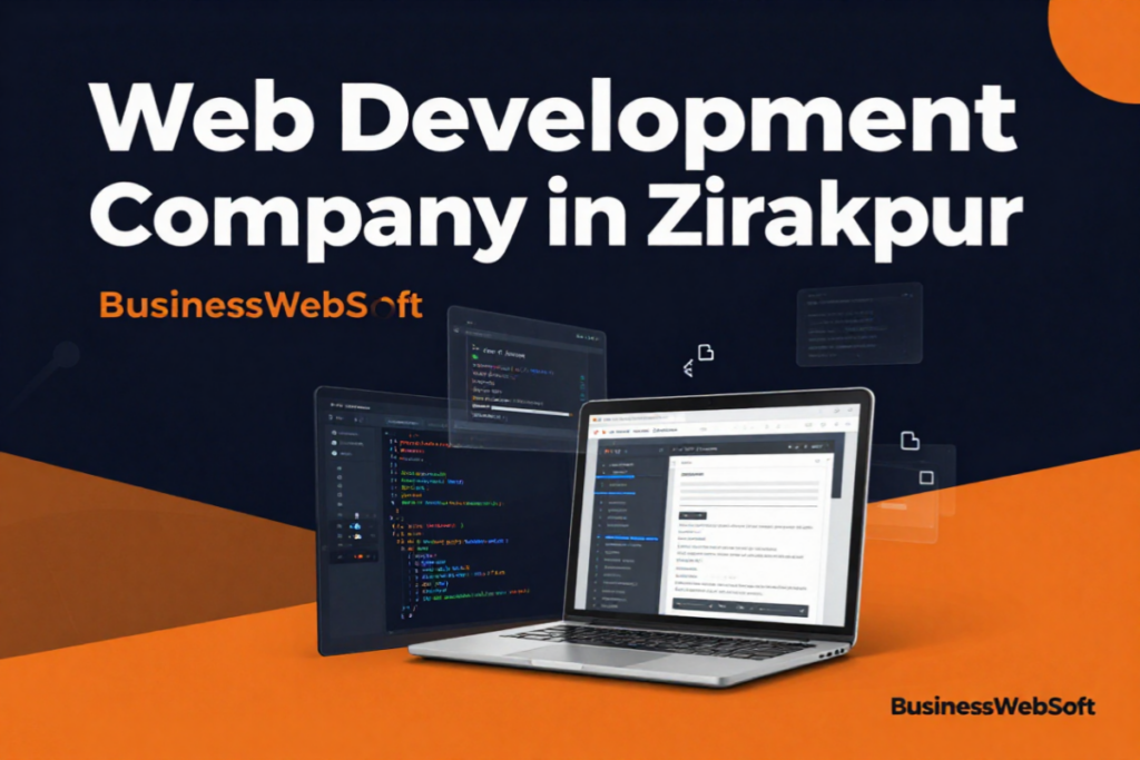 Web Development Company in Zirakpur offering custom website development, WordPress, eCommerce, and web application services by Business WebSoft.